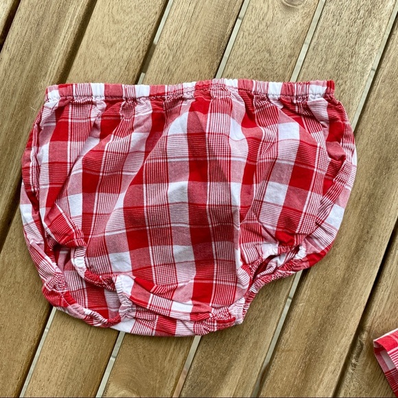 Baby kid Dress + pants 3/6 months Jacadi sleeveless red - Picture 3 of 3